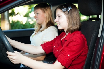 teen driving with adult