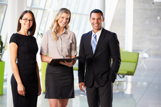 business people standing