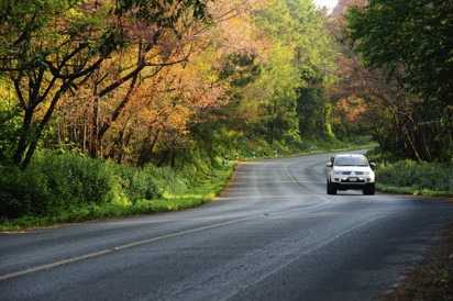 Car on highway