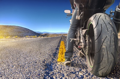 motorcycle on the road