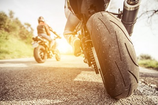 motorcycle on the road