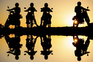 group of motorcycle riders