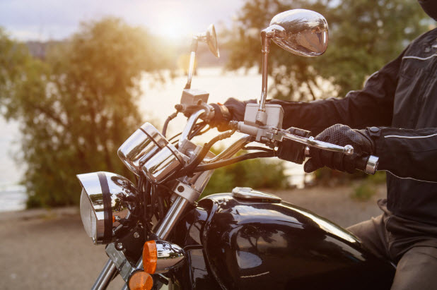 motorcycle on the road