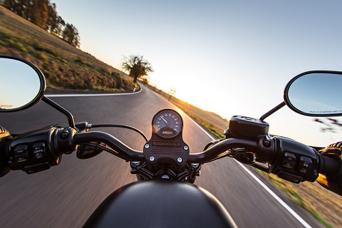 man driving Motorcycle