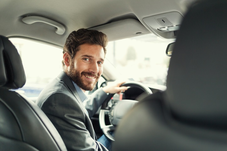 Businessman Driving