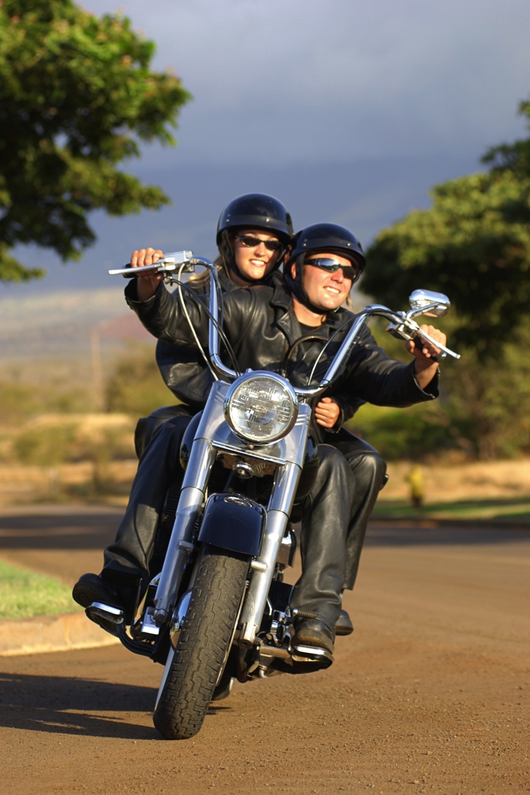 Couple on a Motorcycle