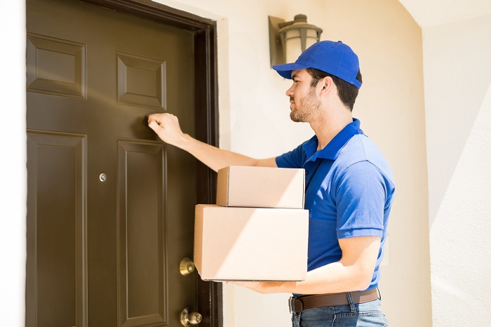 Delivery Driver at Door