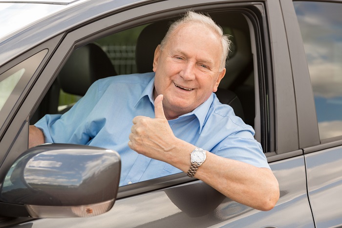 Older Man Driving