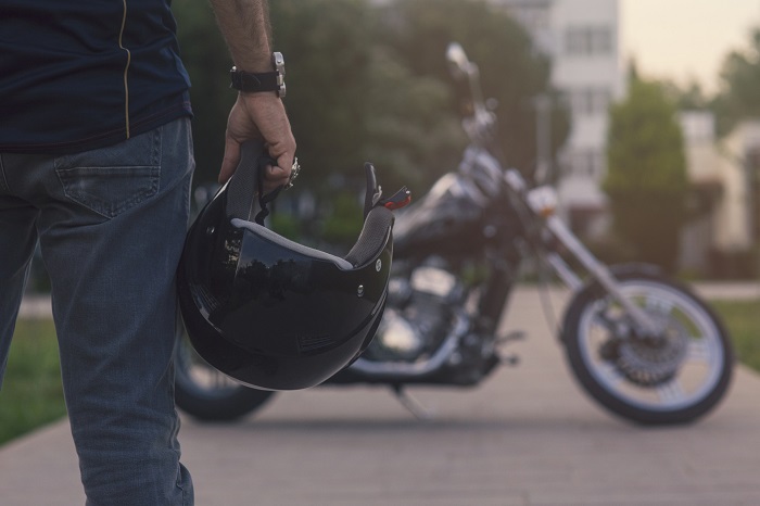 Profile of Motorcycle Rider