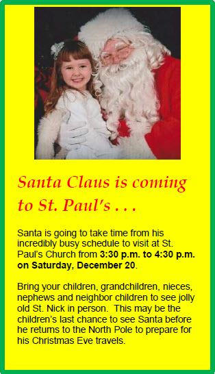 Santa Claus at St Pauls