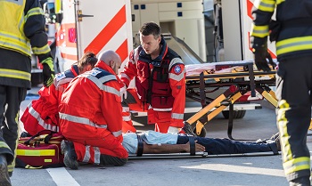 Tending To Injured Passenger