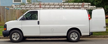 Work Van With Ladder